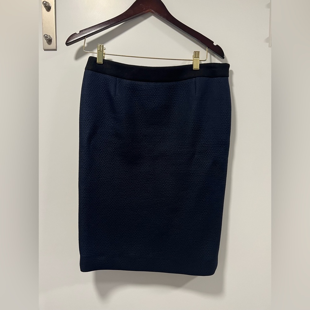 Valentino Roma - Pencil Skirt - Blue/Black - Vintage